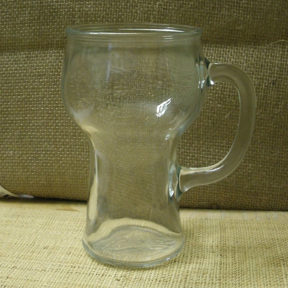 Vintage Pepsi Cola Clear Glass Mug